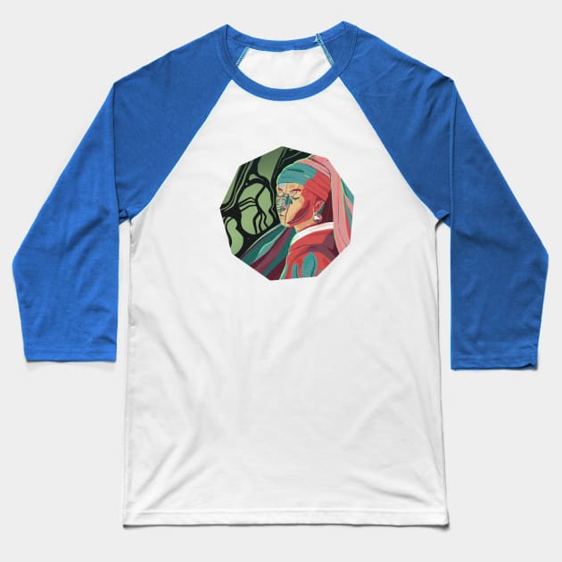 Girl with a pearl earring Baseball T-Shirt by Oreoballpandacat